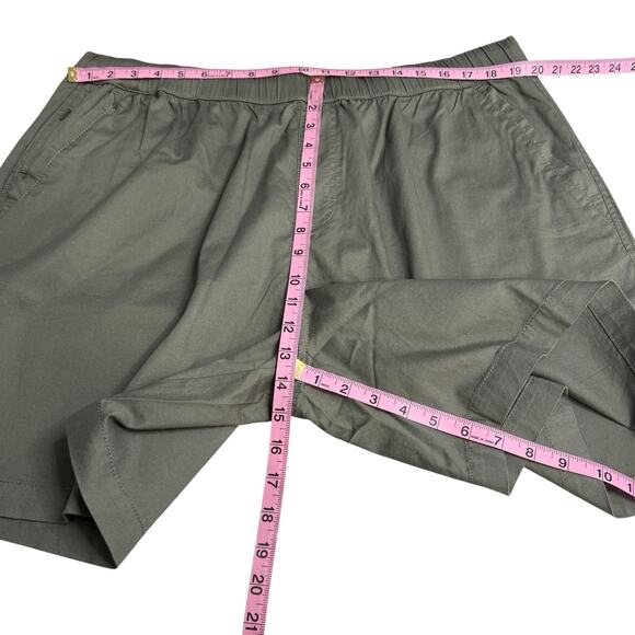 Men's Pact Green Organic Cotton Drawstring Elastic Waist Twill Casual Short XXL - Picture 6 of 6